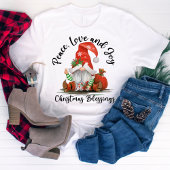 Vrede, liefde en vreugde, mooie kerstagetjes t-shirt