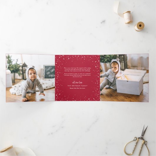 Vrede, liefde en vreugde | Multifoto Drieluik Wenskaart (Binnen)