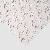 Vrede Liefde en vreugde Rode bessen Groene Vakanti Tissuepapier (Detail)