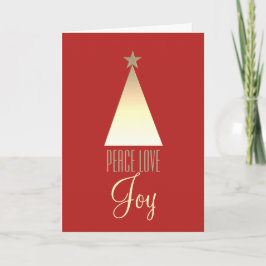 Vrede Liefde en Vrolijkheid Kerstmis Feestdagen Kaart