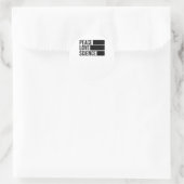 Vrede, liefde en wetenschap! Sticker (Tas)