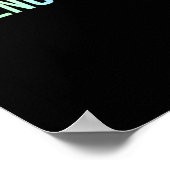 Vrede, liefde en wetenschap! STICKER 1 Poster (Hoek)