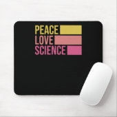 Vrede, liefde en wetenschap! STICKER 3 Muismat (Met muis)