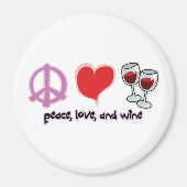 Vrede, liefde en wijn magneet (Voorkant)
