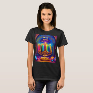 Vrede, Liefde en Wonderen - Chanoeka T-shirt