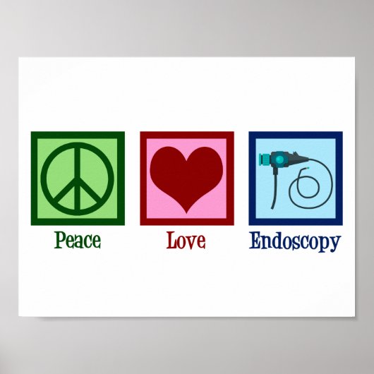 Vrede Liefde Endoscopie Poster (Voorkant)
