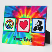 Vrede, liefde, fietsen fotoplaat (Zijkant)