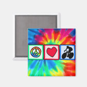 Vrede, liefde, fietsen magneet (Voorkant / Achterkant)