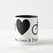 Vrede, Liefde & Fietsen Mok (Midden)