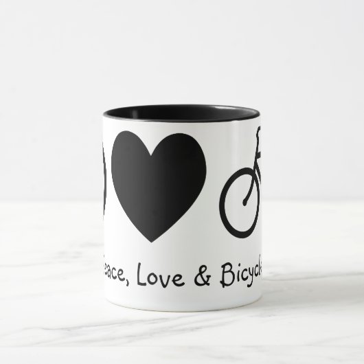 Vrede, Liefde & Fietsen Mok (Midden)