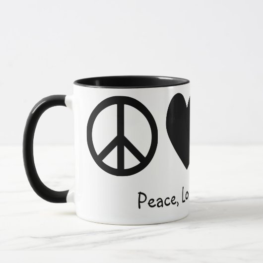 Vrede, Liefde & Fietsen Mok (Links)