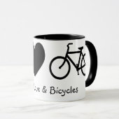 Vrede, Liefde & Fietsen Mok (Voorkant rechts)