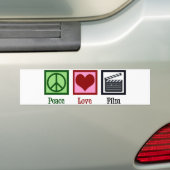 Vrede Liefde Film Bumpersticker (Op auto)