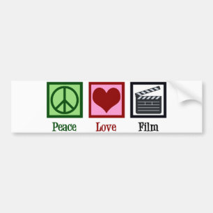 Vrede Liefde Film Bumpersticker