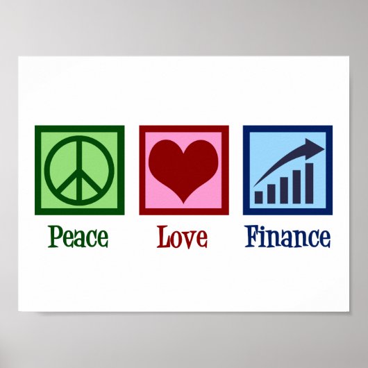 Vrede Liefde Financiën Poster (Voorkant)