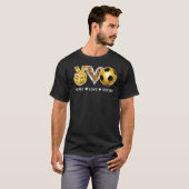 Vrede Liefde Football Voetbal T-shirt (Voorkant volledig)