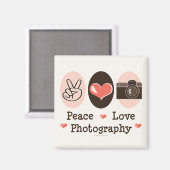 Vrede Liefde Fotografie Camera Magnet (Voorkant / Achterkant)