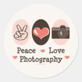 Vrede Liefde Fotografie Camera Stickers (Voorkant)