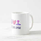 Vrede Liefde Gamen Koffiemok (Voorkant rechts)