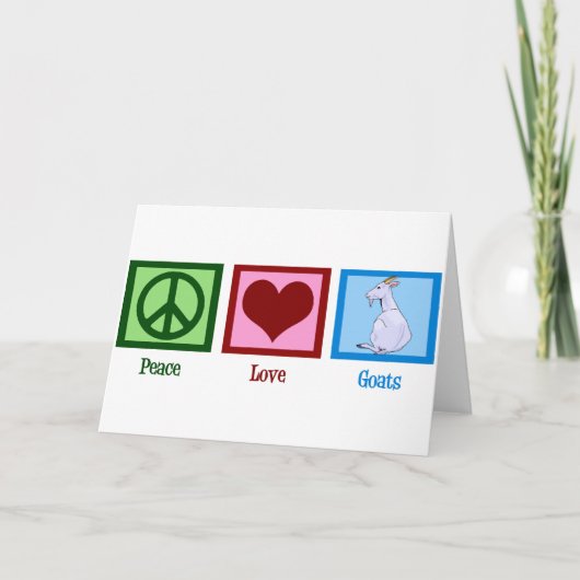 Vrede Liefde Geiten Kaart (Voorkant)