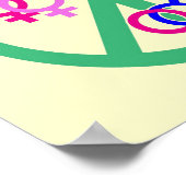 vrede , liefde , gelijkheid poster (Hoek)