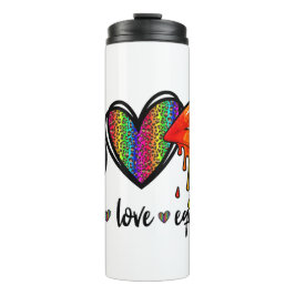 Vrede, liefde & gelijkheid thermosbeker