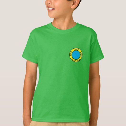 Vrede, Liefde, Geloof Kinder T-shirt (Voorkant)