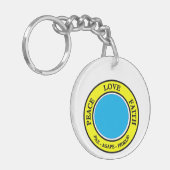 Vrede, Liefde, Geloof sleutelhanger (Voorkant Links)