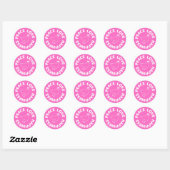 VREDE LIEFDE GELUK CLASSIC RONDE STICKER (Vel)