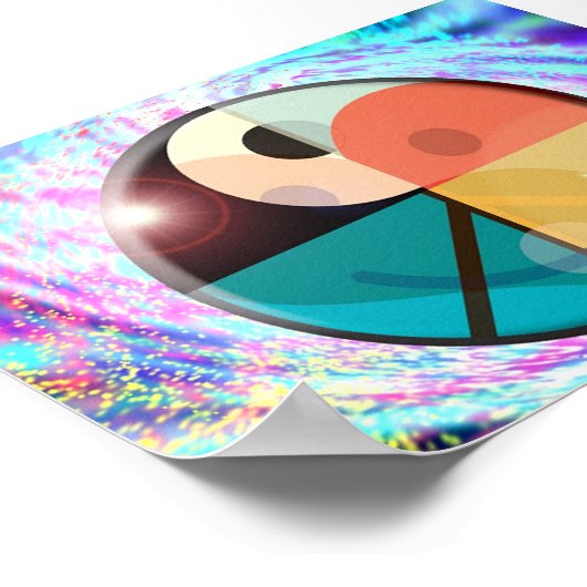 Vrede, liefde, geluk, harmonie poster (Hoek)