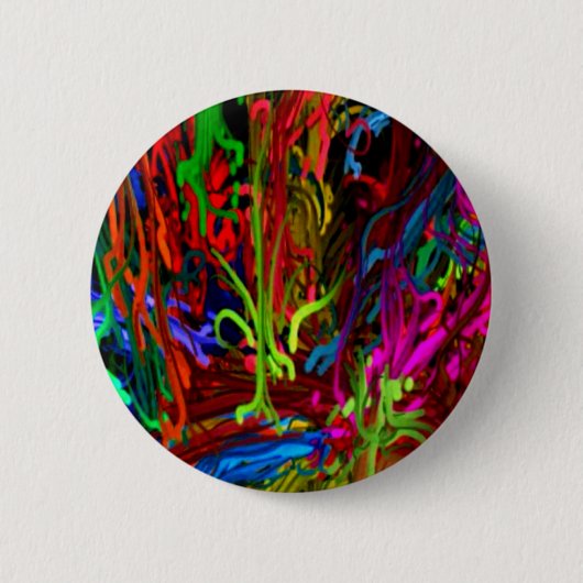 ,Vrede, liefde, geluk_ Ronde Button 5,7 Cm (Voorkant)
