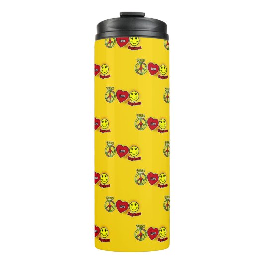 Vrede Liefde Geluk Thermosbeker (Voorkant)