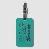 Vrede, Liefde, & Genealogie Bagagelabel (Voorkant (verticaal))
