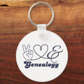 Vrede, Liefde, & Genealogie Sleutelhanger (Voorkant)