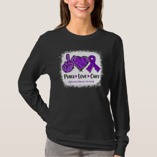 Vrede Liefde Genees Alzheimer Ziekte Bewustzijn Pa T-shirt