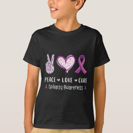 Vrede Liefde Genezing Epilepsie Bewustzijn Mannen T-shirt (Voorkant)
