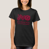 Vrede Liefde Genezing Zonnebloem Multipel Myeloom T-shirt (Voorkant)