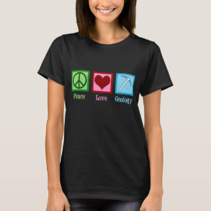 Vrede Liefde Geologie T-shirt