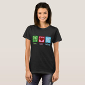 Vrede Liefde Geologie T-shirt (Voorkant volledig)