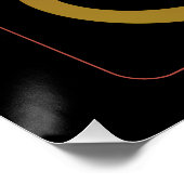 Vrede & Liefde Glanzend Poster (Hoek)