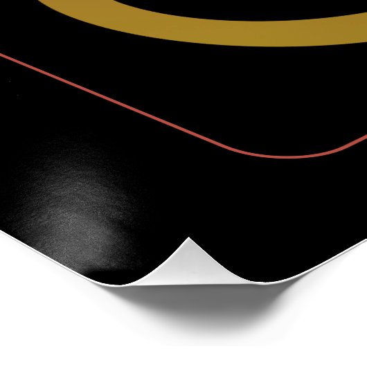 Vrede & Liefde Glanzend Poster (Hoek)