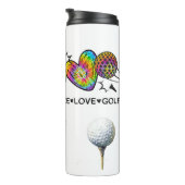 Vrede Liefde Golf Tie-Dye Thermosbeker (Geroteerd rechts)
