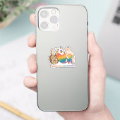 Vrede, liefde, gratis mama knuffels - LGBTQ + Prid Sticker (Telefoon)