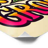 Vrede, Liefde & Grooviness Glanzend Poster (Hoek)