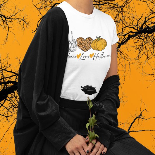 Vrede Liefde Halloween T-shirt