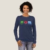 Vrede Liefde Hanukkah Vrouwen Tri-Blend Shirt (Voorkant)