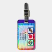 Vrede, Liefde, Hardlopen Bagagelabel (Voorkant verticaal)