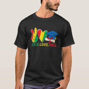 Vrede Liefde HBCU Historisch Zwart College Alumni T-shirt