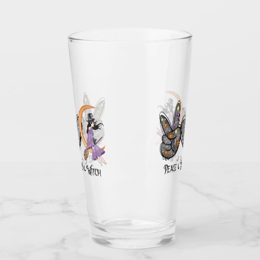 Vrede, liefde, heks glas (Links)