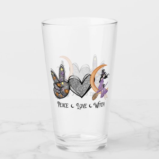 Vrede, liefde, heks glas (Voorkant)